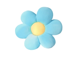 Omni cojín de Piso Floral Cómodo para Niñas, Adolescentes Y Bebés para Leer Y Descansar 50cm Azul