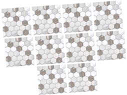 Conjunto De 10 Adesivos De Parede Em Pvc Imitando Mármore Para Decoração De Interiores.