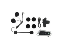 Omni-fones De Ouvido Bluetooth Para Moto Ipx6 Impermeáveis Recarregáveis Com Redução De Ruído E Intercomunicador Para Capacete De Moto