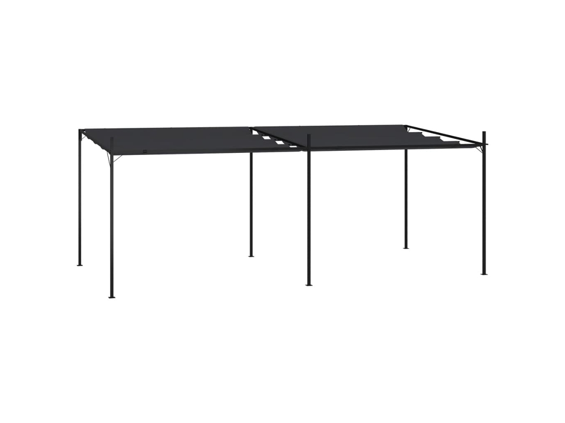 Vidaxl Gazebo Com Toldo Retrátil 600x300x233 Cm Antracite