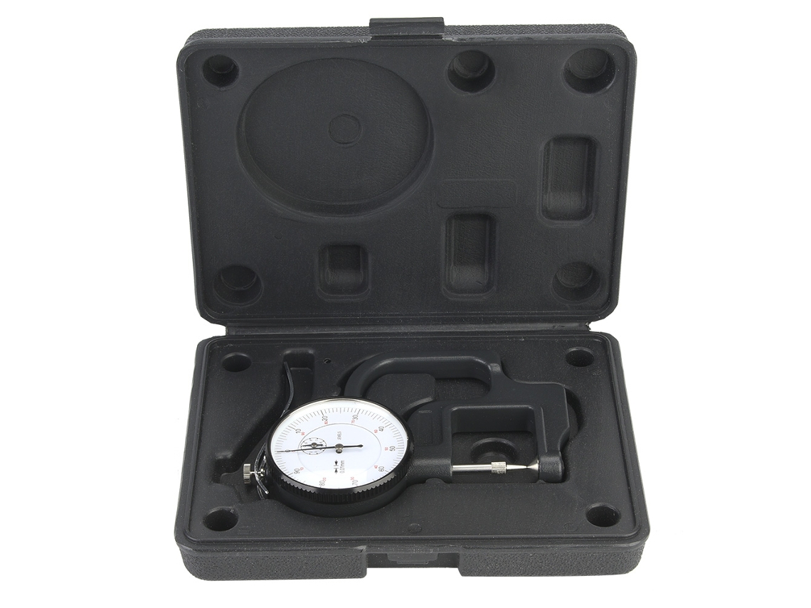 Indicador dial de teste com capa plástica medição 0 10mm espessura gauge 0.01mm | S/MARCA