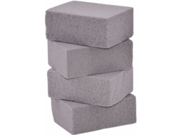 Pedra de Limpeza Churrasco Blocos Pumice Reutilizáveis 4 Unidades