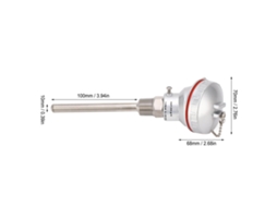 Laxiscreed Sonda De Temperatura Termopar K De 10x100mm Com Rosca Pt1/2 Polegadas