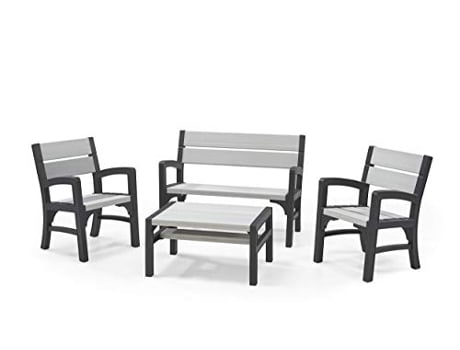 Conjunto Relax INDOOSTRIAL Keter Conjunto de Jardim (115x75x50 cm)