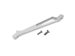 Suporte De Placa De Direção Dianteira Em Liga De Alumínio Para Arrma Senton 1/10 Typhon 1/8 Kraton 6s 1/8 Prata