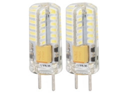 Lâmpada Led Gy6.35 3w 48led 6000k 12v Proteção Ocular Econômica para Lustre Lâmpada de Mesa 2pcs