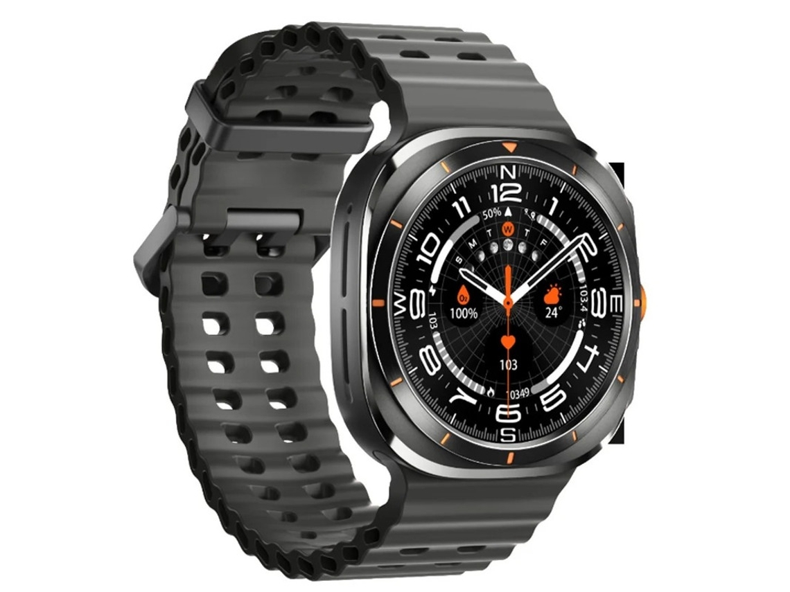 Smartwatch com chamadas Bluetooth, assistente de voz, previsão do tempo, música, frequência cardíaca, pressão arterial e modos multiesportivos, preto Bestvite
