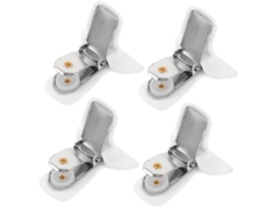 Conjunto de 4 alfinetes antiderrapantes para edredom e Lençol Artibetter, com revestimento de espuma e metal.