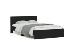 Bed Frame, Bed Frames Vidaxl Preto Madeira Processada (120 X 190 Cm)