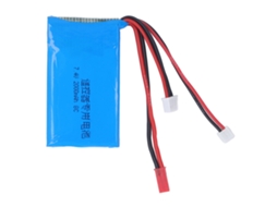 Bateria Rc 2s 7.4v 2000mah Para Transmissor Spektrum Dx6e Dx6 Dx8 Proteção De Circuito Leve