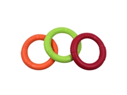Brinquedos de Treinamento para Cães Anéis Eva Frisbee Flutuáveis Interativos 3 Pack