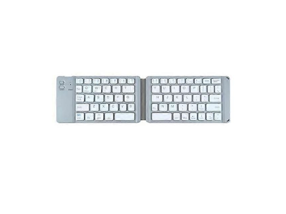Teclado Dobrável com Touchpad Triplo, Micro, Sem Fio, Bluetooth, Compatível com Ios, Android, Windows, Ipad e Tab TAISHENGDA