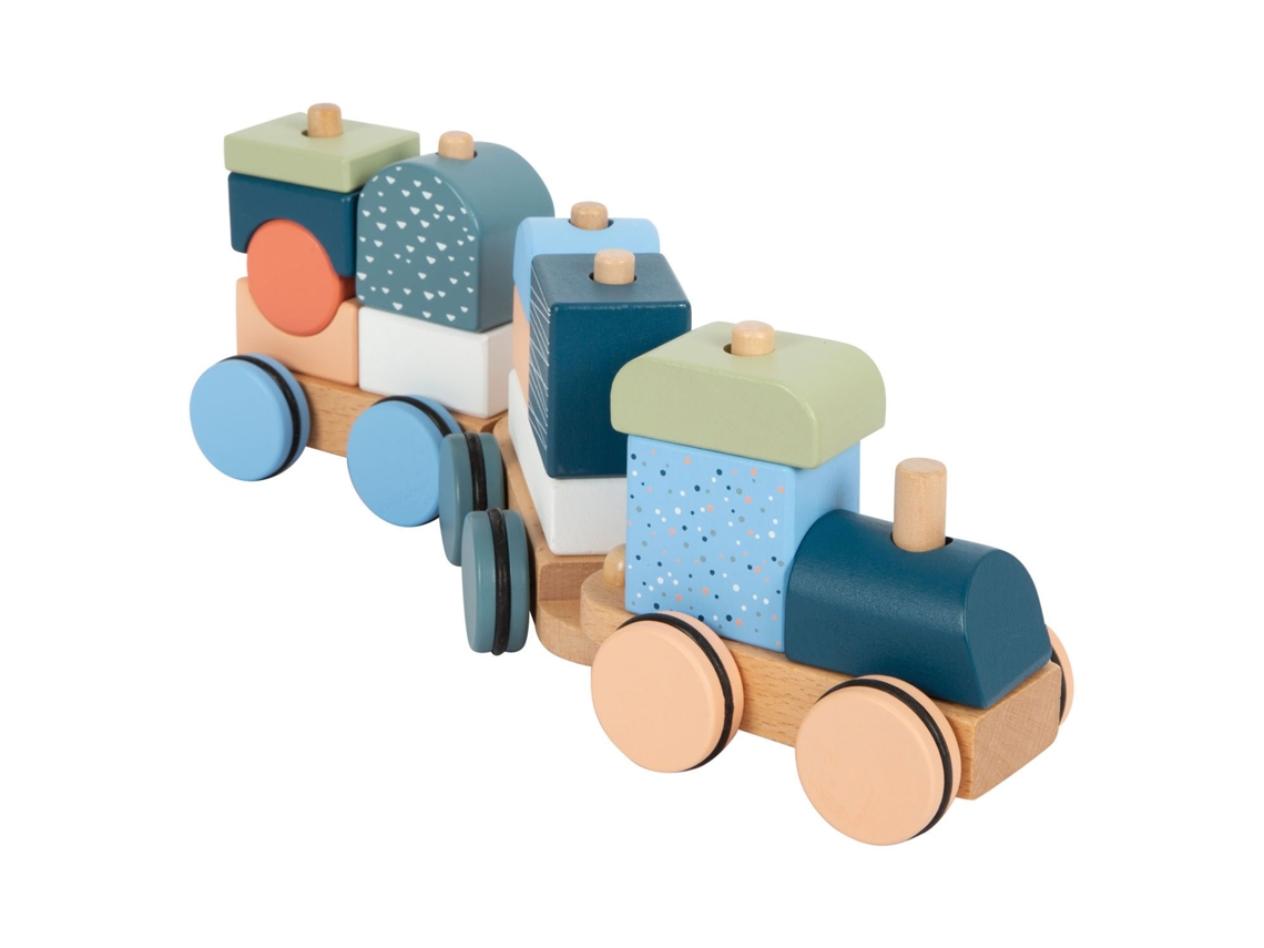 Conjunto De Bloco De Madeira Small Foot Arctic Fsc, Brinquedo Empilhável De 16 Peças