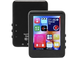 Reprodutor de MP3/MP4 Bluetooth de 4 GB, tela de 4 polegadas, rádio FM portátil, gravador com rádios de 2 e 4 vozes (preto)