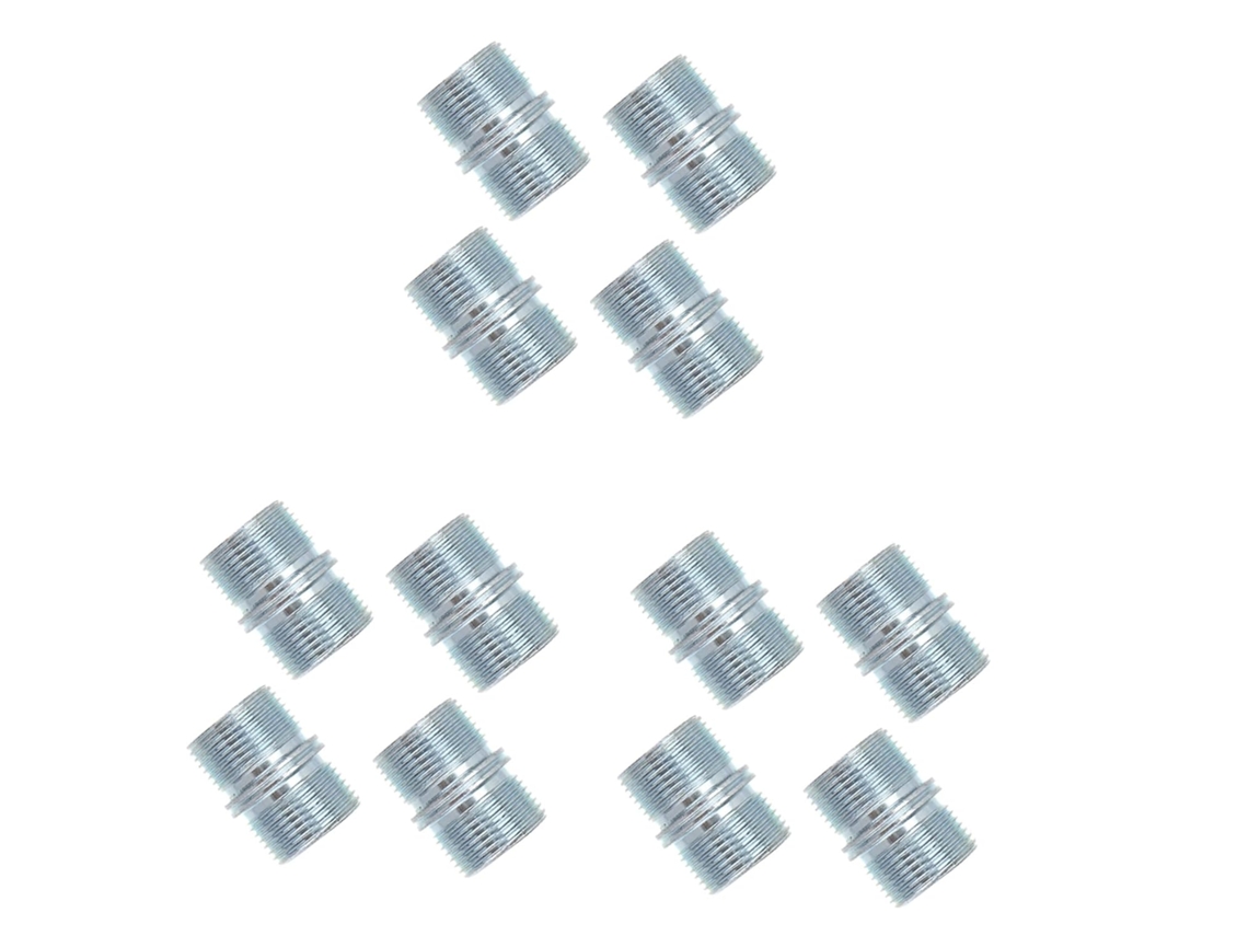 Porcas De Suporte De Prateleira, Aço Prateado, 12 Peçaspeças