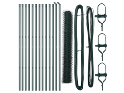 Conjunto 1 Cerca Para Jardim Vidaxl Verde Aço (25 X 1,2 M)