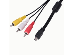 2026 cabo Mini Usb para 3 Rca Av para Câmera Canon