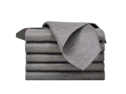 Pacote com 10 Panos de Limpeza Mágicos para Limpar Janelas e Vidros, Cinza Escuro BRILVIBERA