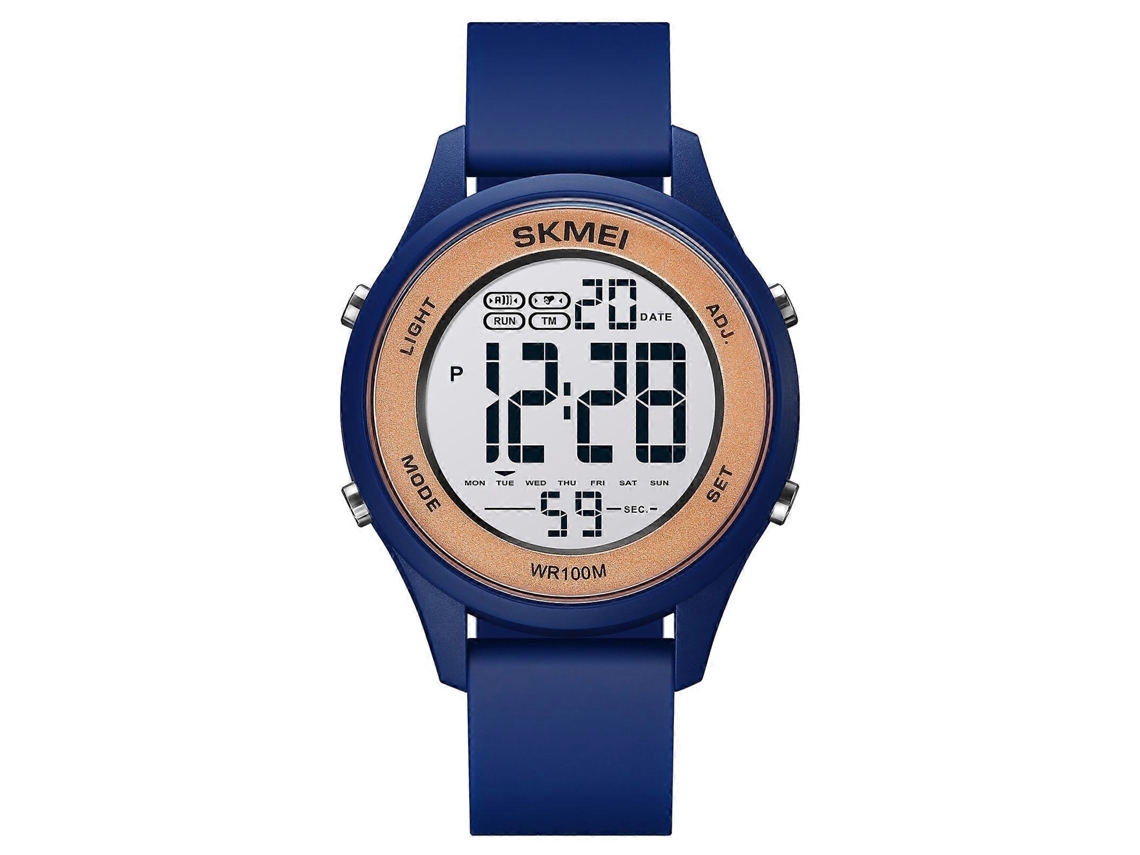Relógio Eletrônico Multifuncional Skmei 1758 Com Visor Digital Led, Pulseira De Silicone Luminosa E Relógio Eletrônico.