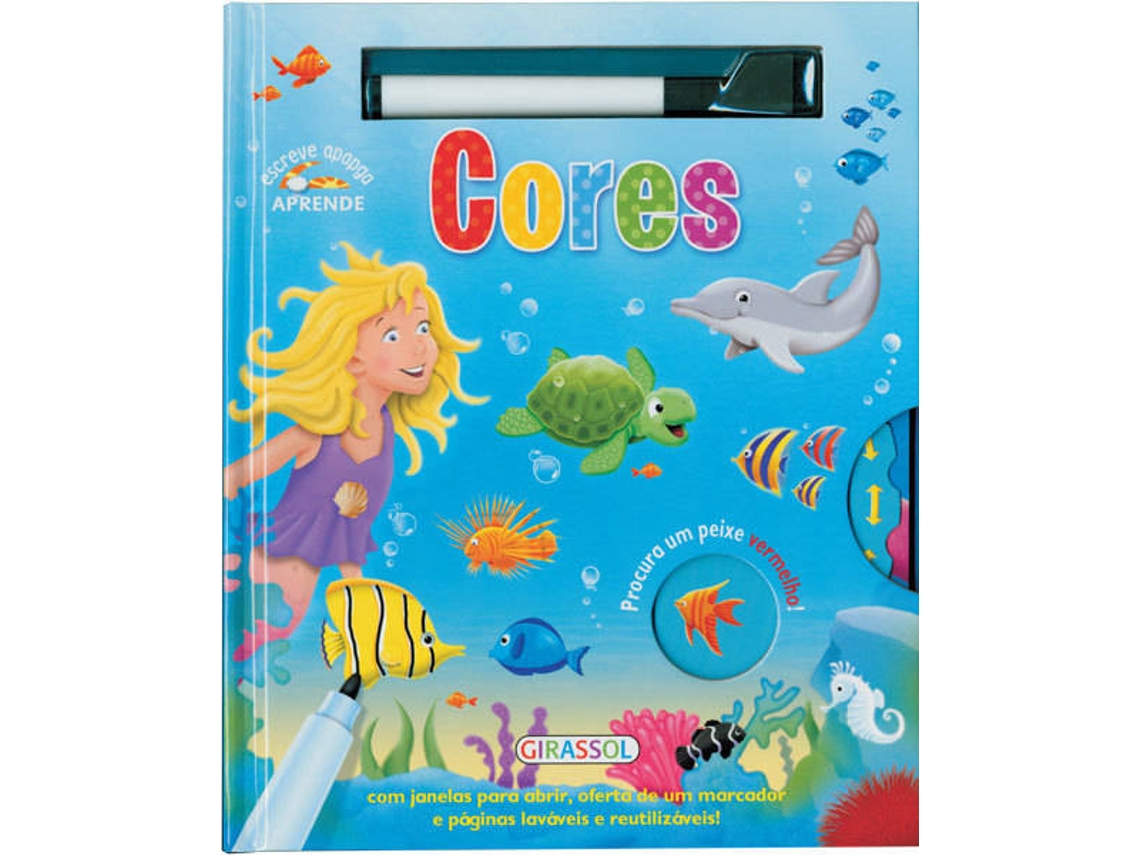 Livro Escreve Apaga Aprende Cores (Português)