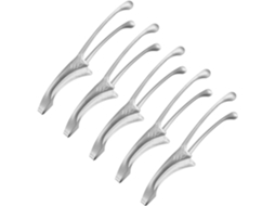 M Meterxity Conjunto De 5 Pinças Para Churrasco Coreanas E Japonesas 25cm Em Aço Inoxidável 304com Suporte Base