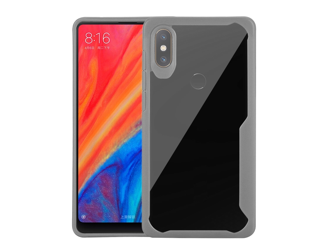 Capa para Xiaomi Mix 2s, proteção antichoque, cinza | EOOCOO