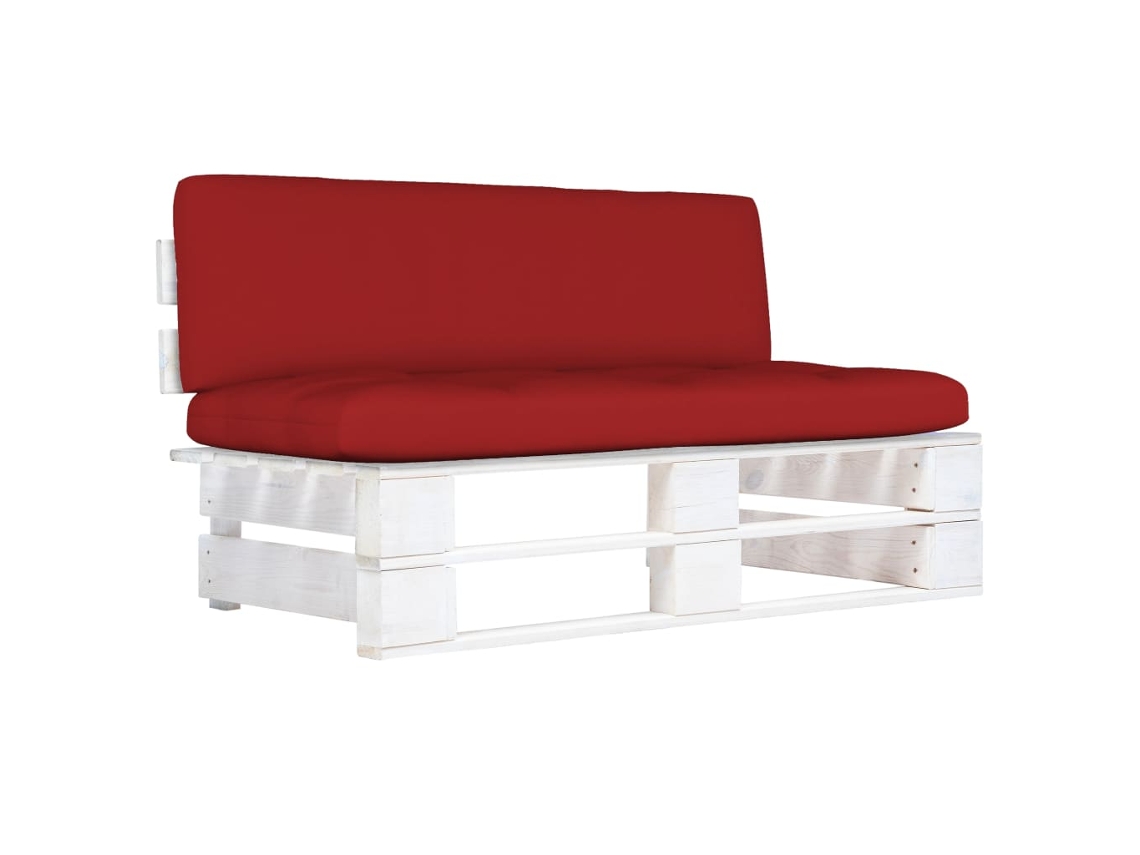 Pallet Middle Sofa, Pallet Middle Sofas Vidaxl Branco Madeira De Pinho (n/a)