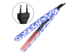 2026 1pc Plancha de Cabelo Elétrica Portátil Ferramenta de Pentear Alisadora (branco Azul)