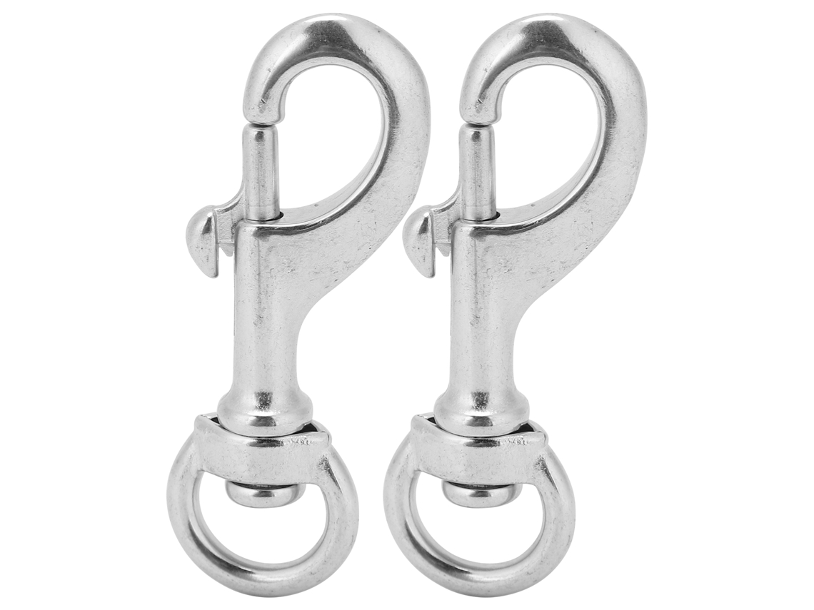 Ganchos de Mergulho Inox 316 80mm 2un