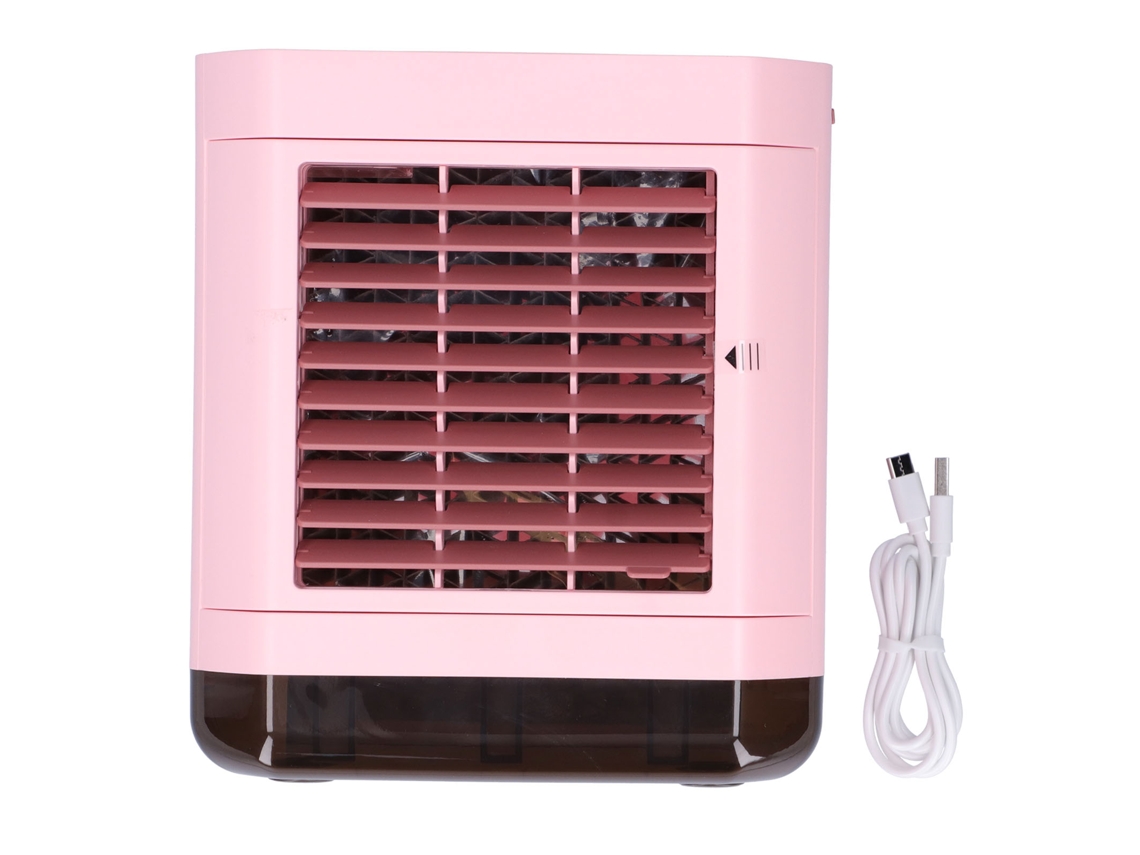 Ventilador Portátil Usb Mini Ar Condicionado Rosa