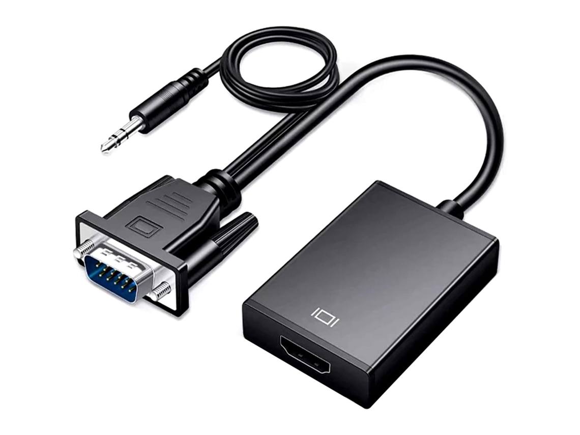 Adaptador Lurelia Cabo Vga Para Hdmi, 1080p, 1080i, 720p, 480p, Compativel Com Ps3