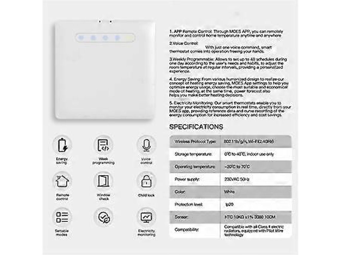 Zigbee Pilote Controle De Temperatura Graffiti Smart Heater Termostato App Temporização Remota Para Economia De Energia Slowmoose