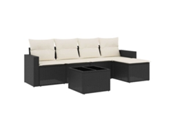 Garden Sofa Set, Garden Sofa Sets Vidaxl Preto Rattan / Vime (n/a)