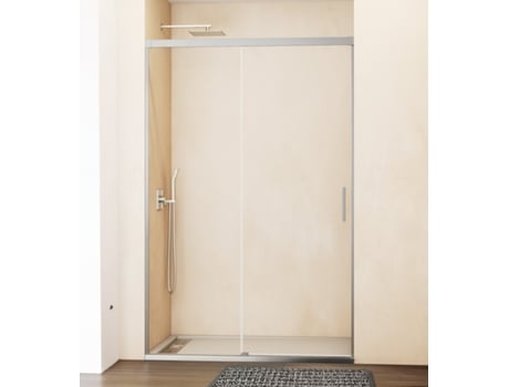 Cabina De Duche Fixo Deslizante 155 160 Cm. Modelo Basica Níquel Gme