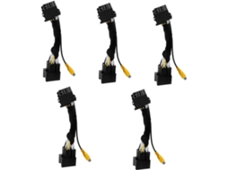 Conjunto De 5 Adaptadores Para Câmera De Ré Automotiva