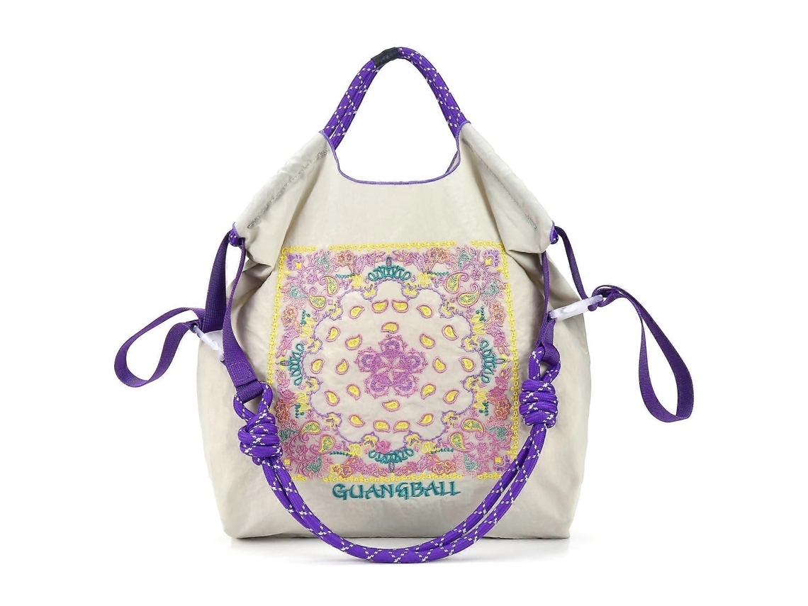Bolsa de Compras Ecológica e Leve Design em Nylon Corrente, Bolso com Zíper, Dobrável Reutilizável Pa Ra Compras, Viagens Praia. GOKOCO (1 Unidade)