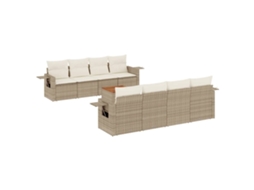 Garden Sofa Set, Garden Sofa Sets Vidaxl Bege Rattan / Vime (n/a)