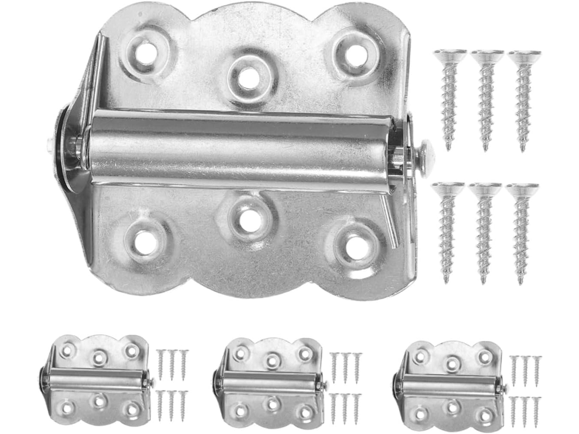 Conjunto De 4 Dobradiças Mola Em Aço Inoxidável Para Portas,