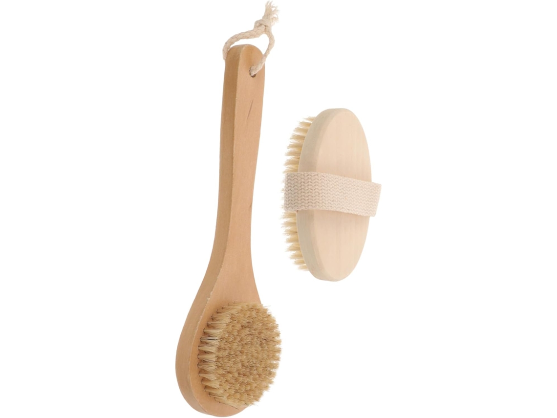 Conjunto De 2 Escovas Esfoliantes Corporais Vicasky, Escova Para Mãos E Banho, Para Limpeza Profunda E Massagem Adultos
