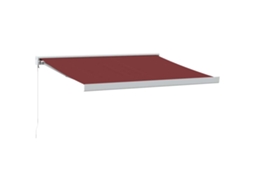 Retractable Awning, Retractable Awnings Vidaxl Vermelho Alumínio (350 X 250 Cm)