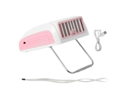 Ventilador Portátil Usb Recarregável Rosa Ar Condicionado