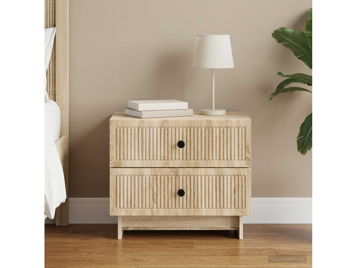Vidaxl Armário De Cabeceira Carvalho Sonoma 62 X 34,5 X 47,5 Cm