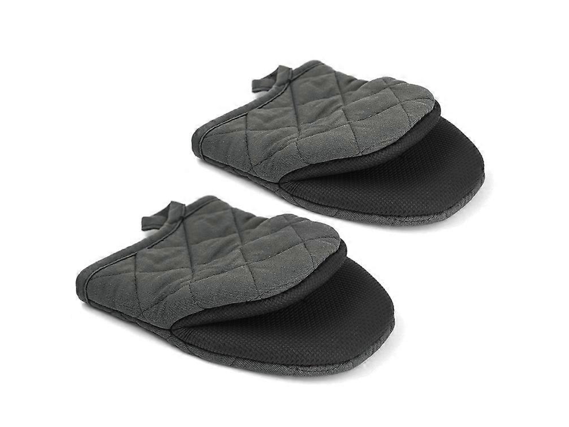 Pegadores De Panela Pequenos Cinza, Luvas Para Mini Panelas, Tapetes De Silicone Para Panelas, Proteção Térmica De Algodão Aquaforge