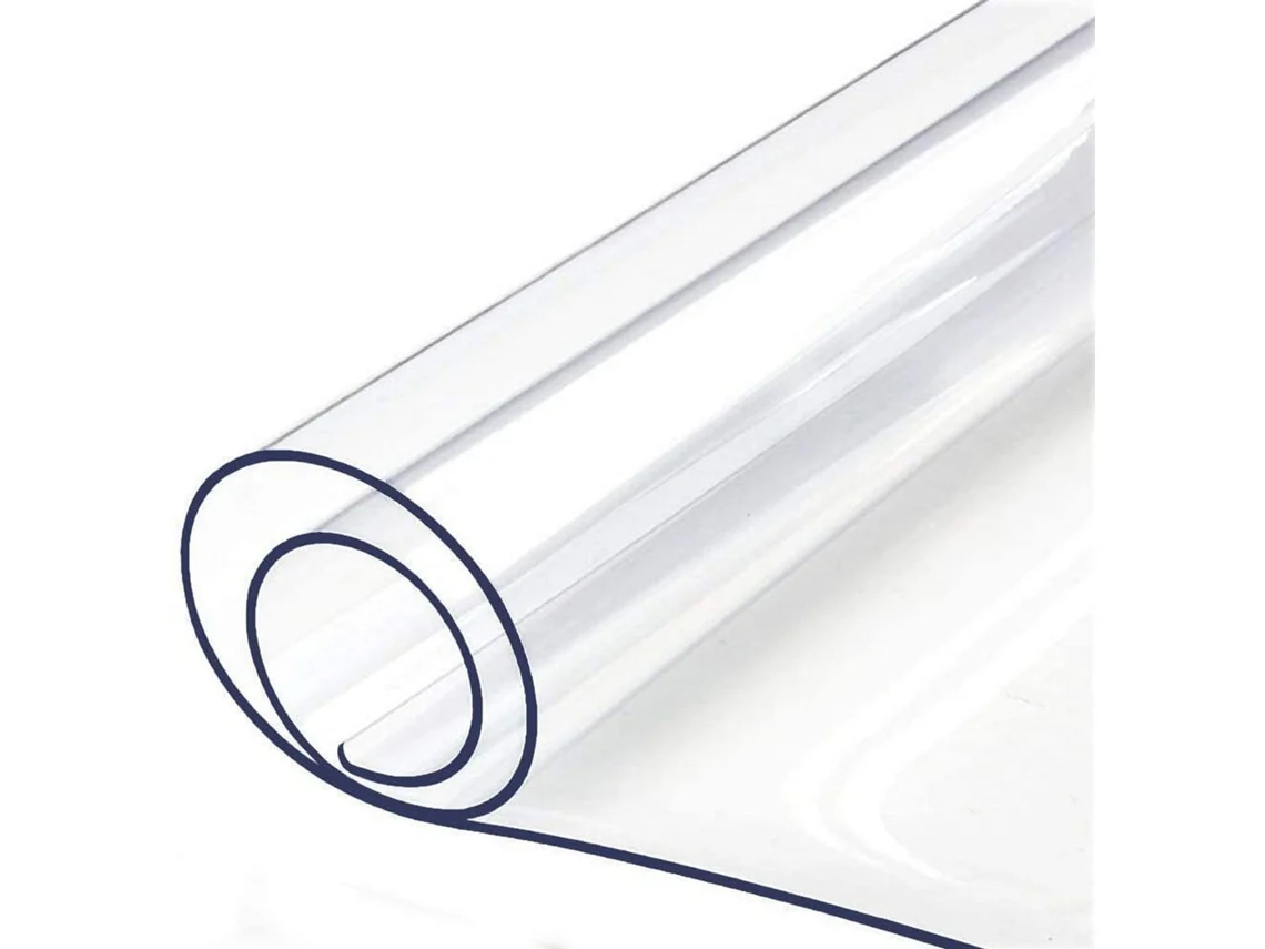 RNEMITERY Protector de mesa para comedor, impermeable, de vinilo PVC, para muebles de madera, resistente al calor, de plástico transparente, para cocina, mesa d