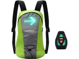Mochila Leve Reflexiva Com Luz Led Sem Fio Recarregável Por Usb E Direção Para Ciclismo, Corrida, Caminhada E Corrida Zeuxo