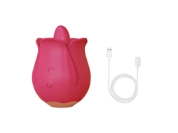 Vibrador De Suco De Lngua Rosa Para Mulheres (vermelho)