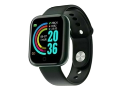 Pulseira Inteligente Y68 com monitoramento de frequência cardíaca, à prova d'água e esportes