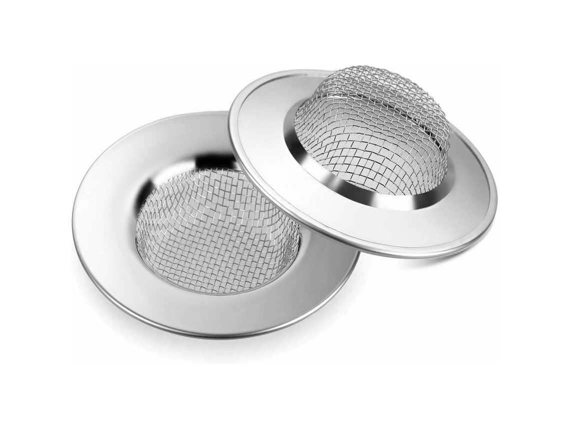 Conjunto De 3 Filtros De Pia De 7,7 Cm Em Aço Inoxidável Para Evitar Entupimentos