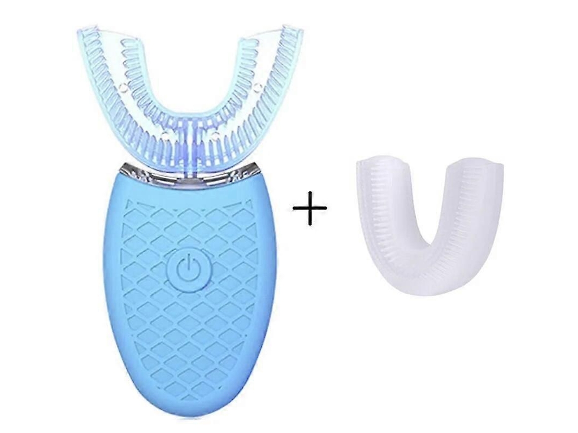Escova de Dentes Elétrica Sônica para Adultos em Formato U com Rotação 360 ​​graus, Carregamento Usb e Função C Lareamento Dental. GOKOCO