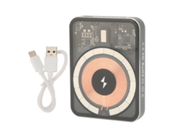 Bateria Portátil Magnética Sem Fio 5000mah Com Sensor Ntc